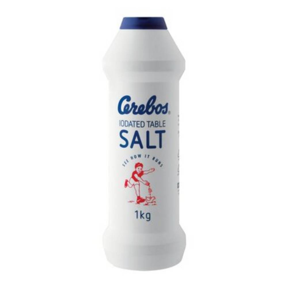 Cerebos Iodated Table Salt Flask 1kg